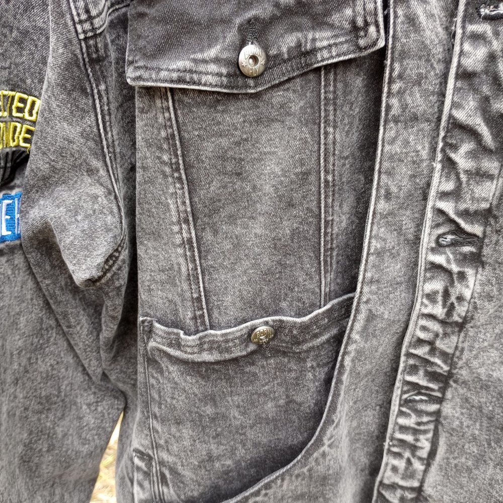 BORN FLY Embroidered Denim Jacket - Picture 11 of 16